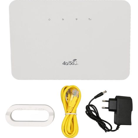 Routeur 4G LTE 150Mbps, routeur WiFi portable avec emplacement SIM déverrouillé, hotspot de voyage, prise EU 100-240V, boîtier réseau sans fil (1/5)