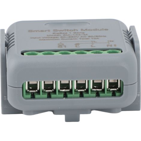 Module Interrupteur Relais Smart Zigbee Tuya App Télécommande Minuterie Commande Vocale Maison Connectée 1 Voie AC 90-250V (1/5)