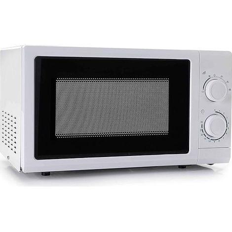 Micro-ondes professionnel avec plateau tournant 700 W 20 litres - Blanc