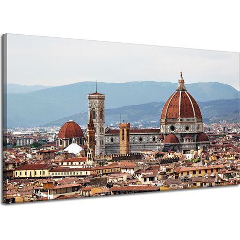 Cuadro sobre lienzo Arquitectura Florencia 120 x 70 cm