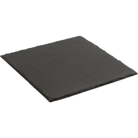 PLATEAU CARRÉ EN ARDOISE - 30X30 CM (1/2)