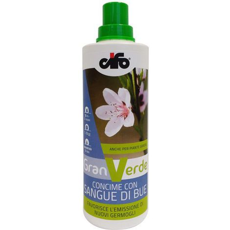 Cifo 110743 Granverde Concime Liquido Sangue di Bue per Piante Frutticole Orticole e Ornamentali 1 Kg