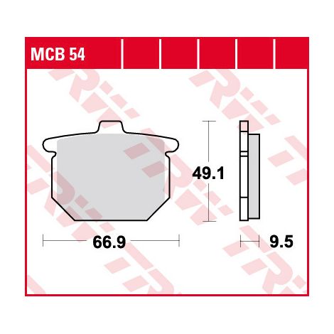 Pastillas de freno TRW ZF KH31 orgánicas para Honda CX 500 79-84, CB 750 77-81, CB 900 79-81, CBX 1000 '79, GL 1000 / 1100 78-81, delanteras/traseras