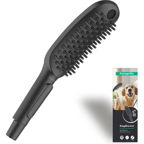 Hansgrohe DogShower - Doccetta 150, 3 getti, funzione massaggio, nero opaco 26640670 (1/5)