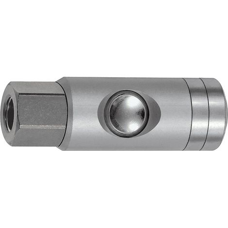 Riegler Druckknopf-Sicherheitskupplung NW 5,5, drehbar, Alu, G 1/4 IG (1/2)