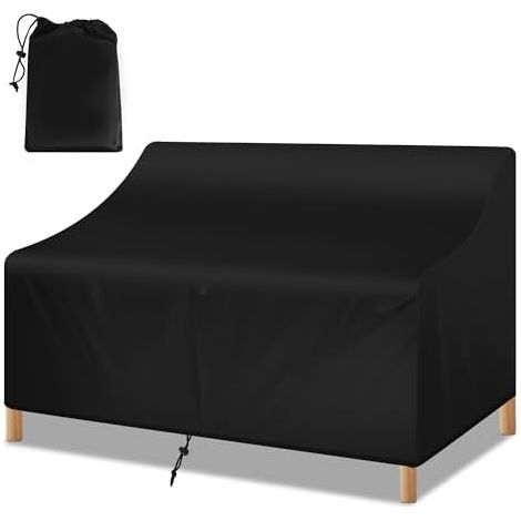Housse de protection pour banc de jardin, 2 places, tissu Oxford imperméable (1/5)