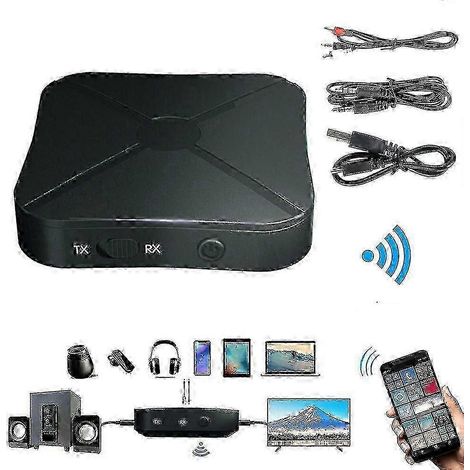 Adaptateur audio stéréo sans fil Bluetooth émetteur-récepteur 2 en 1 pour TV (1/5)
