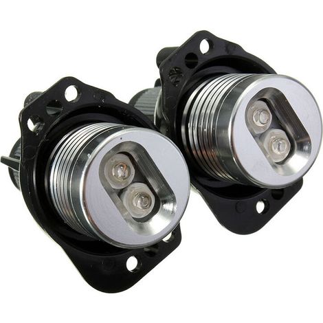 LED Angel Eyes LED Light 2pcs 12W Halo Ring Marker Light Angel Eyes Ampoules pour E90 E91 2005-2008 Lampes Auto LED Phares Feux de jour Lumière bleue (1/5)
