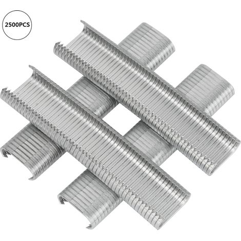 2500 pièces de type C 8 mm pour clôture pour animaux, cage à cochons, coussin de canapé, kit de clous M