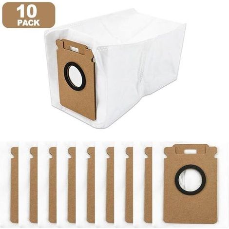 Sacs à poussière de rechange pour aspirateur Roborock H50 Ultra et H60 Hub Pro, avec filtre ultra-fin capturant les poussières fines, matériau résistant aux déchirures et conception facile à installer (1/2)