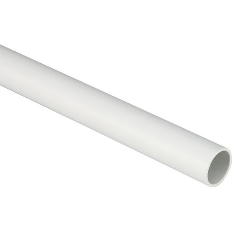 Tubo rigido protettivo in PVC liscio, ⌀32mm, grigio, classificazione 33211, 2 metri, serie TG15 - Elettrocanali ECTG1532-2