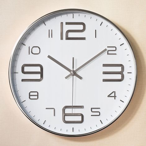 Horloge murale 30 cm sans tic-tac, mouvement quartz silencieux