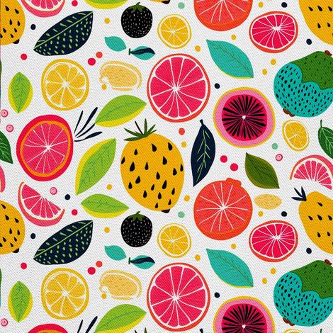 Tela decorativa para exteriores Oxford - Motivo frutal  DX6654 (1/5)