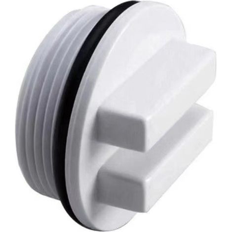 Bouchon de Vidange pour Piscine 1,5 Pouce – Bouchon Antigel pour Refoulement – À Fente avec Joint Torique – Lot de 10 – Protection hiver, étanche