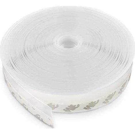 Burlete autoadhesivo para puertas，10 m x 2-5 cm. Tira de sellado de silicona autoadhesiva para puertas y ventanas. Resistente al agua