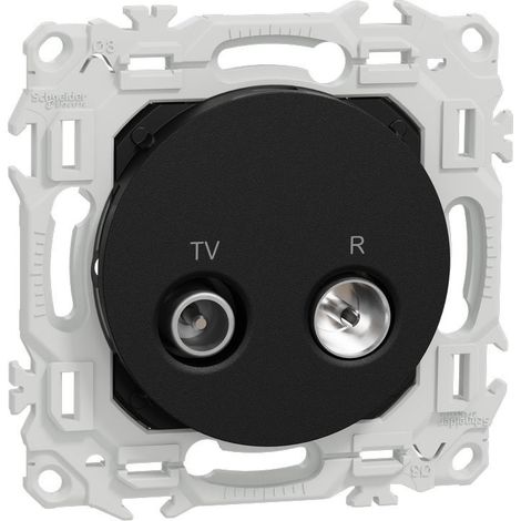 Prise TV/FM noire Odace (S940451) (1/3)
