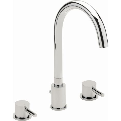 Sagittarius Piazza 3-Hole Bath Filler Tap Deck Mounted - Chrome
