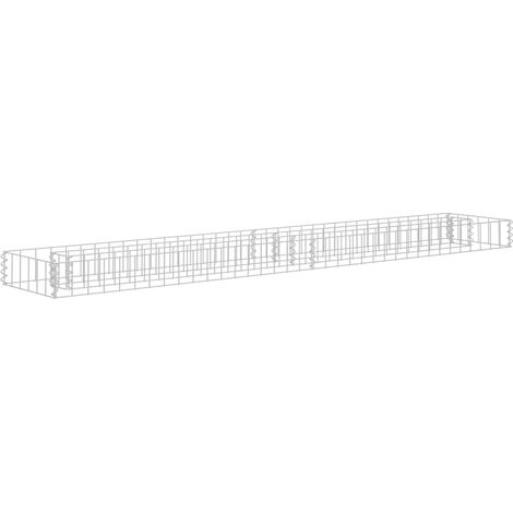 Maison Exclusive - Gabionen-Hochbeet Verzinkter Stahl 180x30x10 c