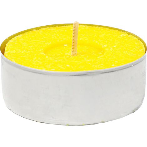 CANDELA CON CITRONELLA 'TEALIGHT' blister da 10 pezzi - d.3,6 x H.1,7 cm- 24 blister - Senza Marca