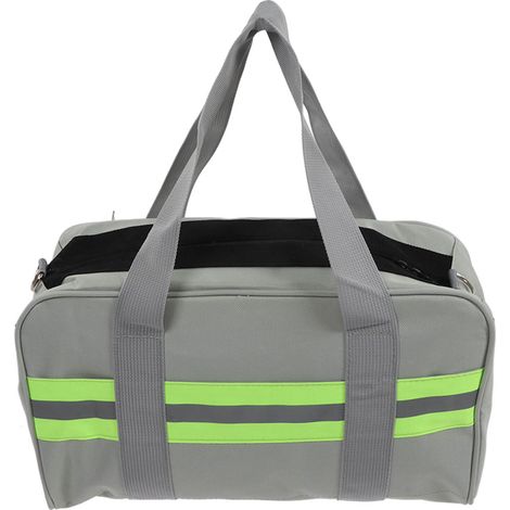 Sac à outils grande ouverture en toile Oxford, capacité XXL avec bande réfléchissante pour électricien et ouvrier, 35 cm (1/5)