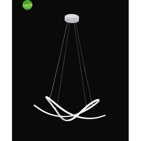 Lampada Sospesa India Novecento 42W Bianco CCT con Telecomando 3000-6000K 2650Lumen (1/4)