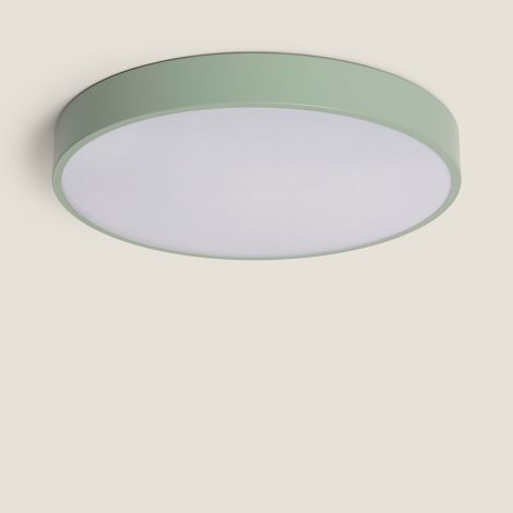 Plafón LED Circular Metal Dari Ring 3000K - 4000K - 6000K Verde Seleccionable (Cálido-Neutro-Frío) ø40 cm (1/5)