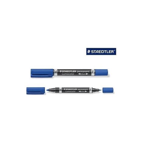 Rotulador staedtler lumocolor permanente duo 348 rojo punta f 0,6 mm punta m 1,5 mm