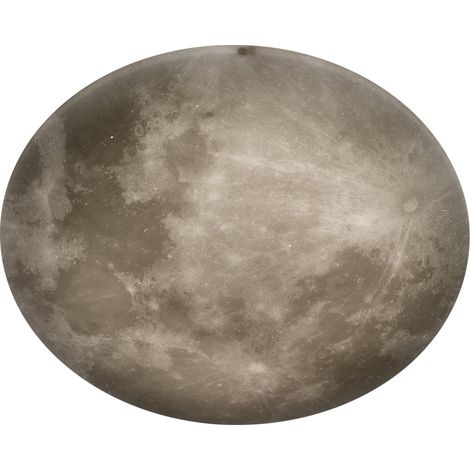 Dimmbare LED Deckenleuchte LUNAR mit Nachtlicht, Mondphasen Fernbedienung Ø 60cm