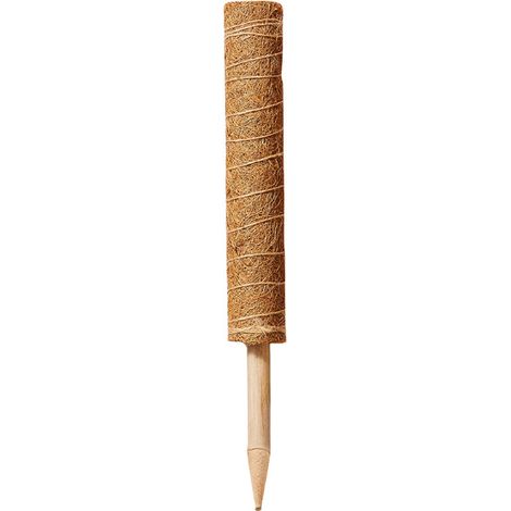 Moss Pole - 40 Cm - Support Pour Plantes Grimpantes - Avec Étiquettes En Bois Et Liens De Fixation - Lot De 4 (1/5)