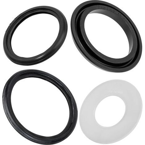 Set of 4 sealing gaskets for bell, basin, flush and drain pipe - Compatible with Geberit 816.418.00.1 240.282.00.1 362.771.00.1 387.282.00.1 (1/5)