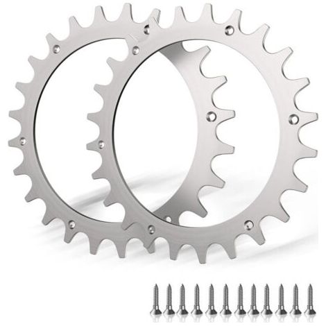 2 x Crampons en Acier Inoxydable de qualité supérieure pour modèle Worx S/M,2X Pointes à vis en Acier Inoxydable Améliorateur de Traction,Taille de Roue de tondeuses à Gazon robotiques 205 mm (1/5)