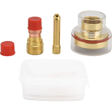 Kit d'accessoires pour torche TIG : lentille à gaz 2,4 mm, corps de pince pour torche de soudage TIG WP-17/18/26 (1/5)