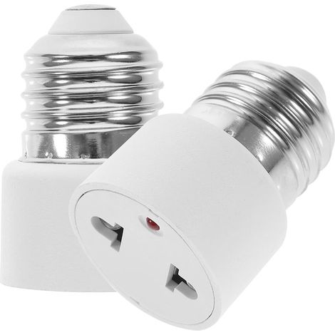 E27-auf-Steckdosenadapter – 2 Stück (1/5)