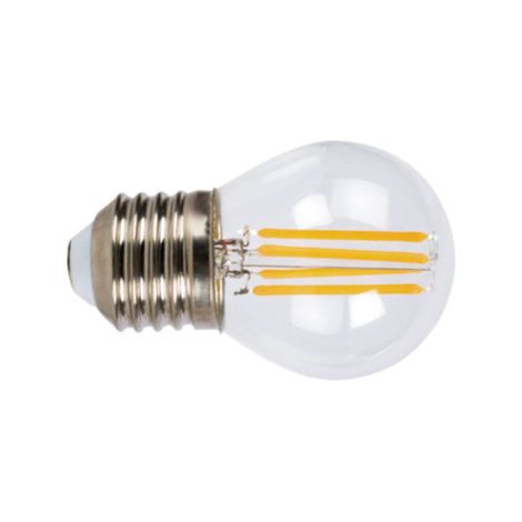 Bombilla con filamento Led mini globo transparente DUOLEC E27 luz cálida 4W -