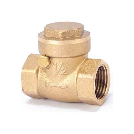1pcs clapet anti-retour de et de collecteur d'eau, clapet anti-retour pivotant Dn15 1/2 femelle en laiton clapet anti-retour d'eau clapet anti-retour à filetage à sens unique pour empêcher le reflux d (1/4)