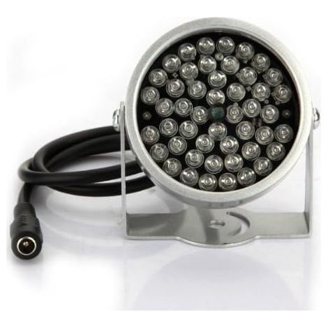 Lot de 2 lampes infrarouges à 48 LED à utiliser avec une caméra de sécurité infrarouge / de vision nocturne (1/4)