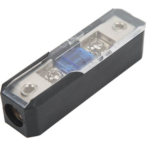 Support de fusible audio avec fil, boîte à fusibles électrique une entrée une sortie, protection de distribution, étanche et durable (1/5)