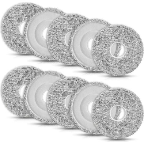 10 Wischmopp-Aufsätze für Dream X40 Ultra/X50 Ultra/X40 Master/L10s Ultra/L10s Pro Ultra/L10s Pro Gen 2/L20 Ultra/L40 Ultra/D10 Plus, Mova E30 Ultra/P50 Pro Ultra, für Xiaomi X10+/X20+