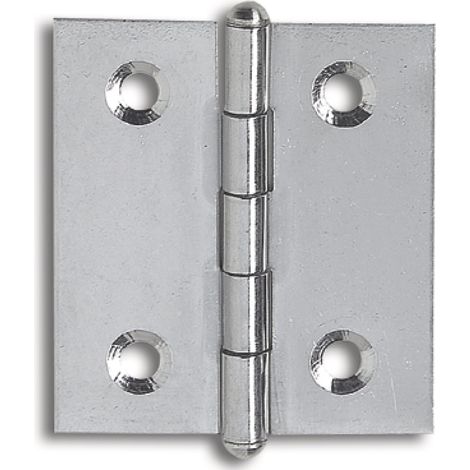 Knopfscharnier leichte Ausführung Scharnier 30 x 30 x 0,8 mm Edelstahl