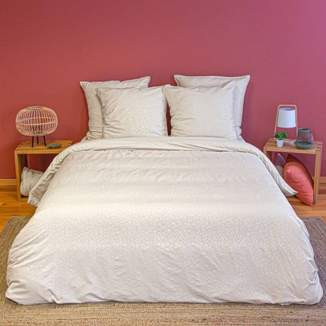 sweeek - Wendebettwäsche-Set aus Polyester für 2 Personen mit Leopardenmuster - 260 x 240 cm