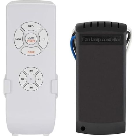Lot de 2 télécommandes sans fil universelles pour ventilateurs de plafond, télécommande pour ventilateur avec éclairage à trois niveaux, pour ventilateur de plafond et éclairage (multicolore)