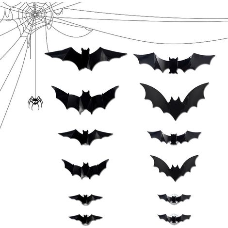 LED Fledermäuse LED beleuchtete 3D Fledermaus Halloween
