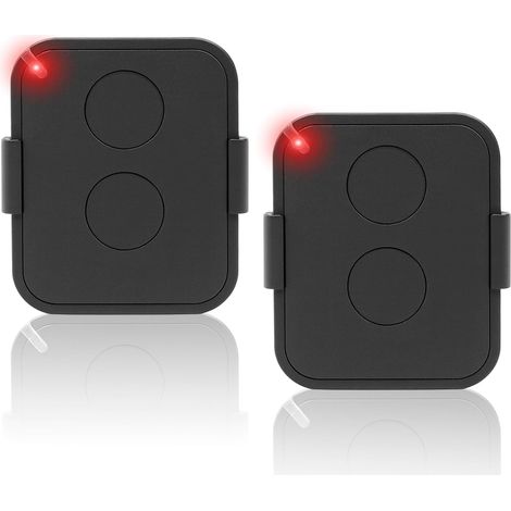 2Pcs Telecommande Universelle Portail 2Boutons pour Barrière Voiture, 50m 433,92 MHz Télécommande Porte de Garage Rolling Code Touches Compatible avec ON4E/ON2E/ON1E (1/5)