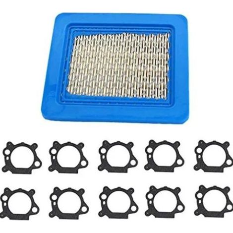 Lawn mower/lawn trimmer square filter cartridge air filter 491588 BS 399959 491588S pad in stock. (1/4)