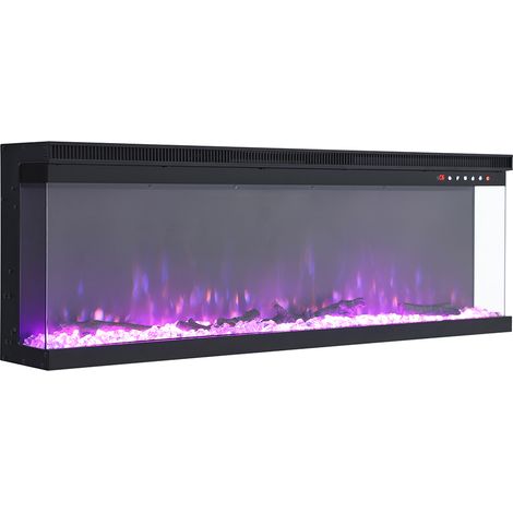 40 Inch Wall Mounted 3 in 1 Electric Fireplace 5120 BTU Inset Fireplaces (1/5)