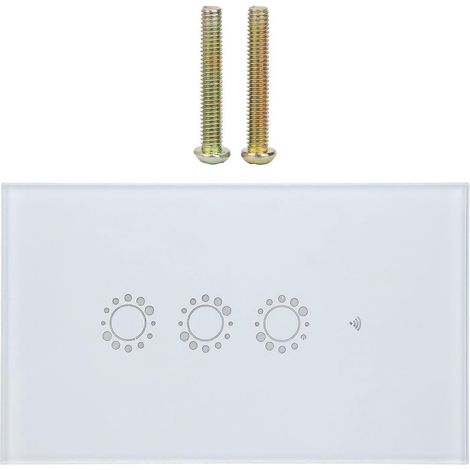 Intelligenter Touch-Schalter, weiß, WLAN-fähig, mit Fernbedienung (US/AU), 95–240 V AC (1/4)