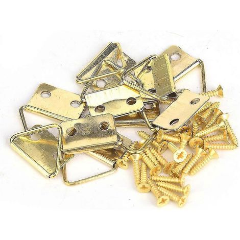 Lot de 50 crochets de suspension murale en fer pour cadres photo, diamètre 22-53 mm. (1/5)