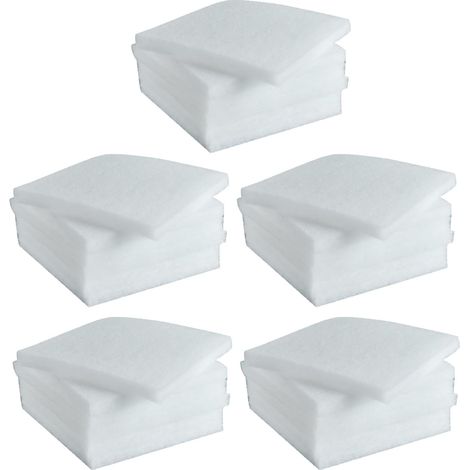 Lot de 30 éponges filtrantes en polyester pour Compact  Éponge filtrante compatible avec BioFlow 3.0 / M, 3.0 / M (1/4)