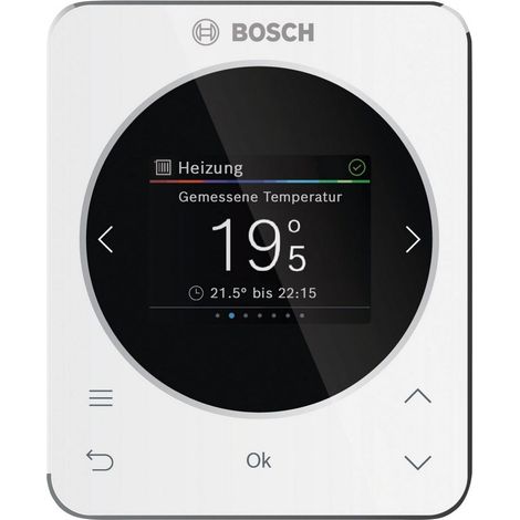 BOSCH raumtemperaturgef. Regler CR 120 116x95x21, für 1 Heizkreis, 2,4"-Display, 7738112950