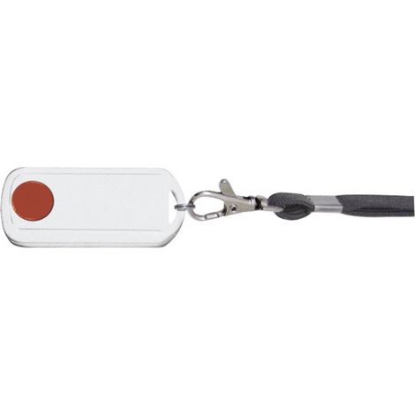 ELTAKO FMH1W-WG/ROT FUNK-MINIHANDSENDER FR RUFSYSTEME, MIT BAND, WASSERDICHT, REINWEI GL NZEND/ROT BEDRUCKT (30000465)